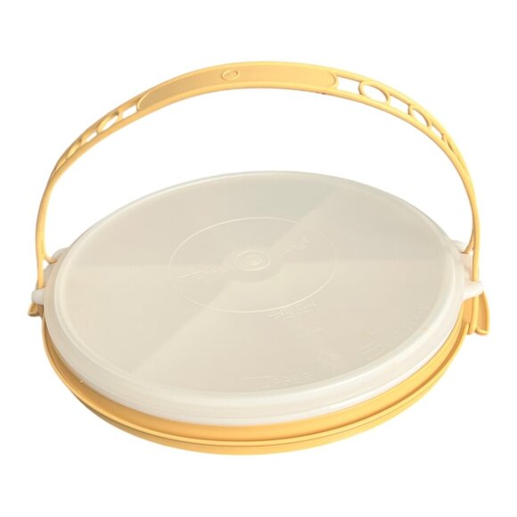 Vtg 80s Tupperware Party Susan Divided Veggie Serving Tray 4 pc. Set 224-9 USA - Picture 1 of 12